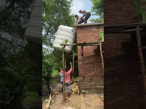 Overhead raw-water tank installation video thumbnail